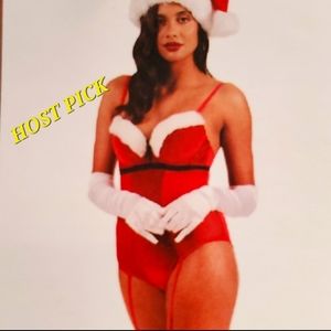 Ms Santa red velvet bodysuit